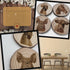 Farmhouse Animal Wood Slice Coasters - Laser Engraved Set of 4